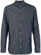 Z Zegna Spread Collar Shirt - Blue