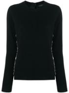 Marc Jacobs Embellished Fitted Sweater - Black