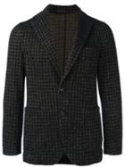 The Gigi 'angie' Houndstooth Jacket, Men's, Size: 46, Black, Virgin Wool/cotton/acrylic/cotton