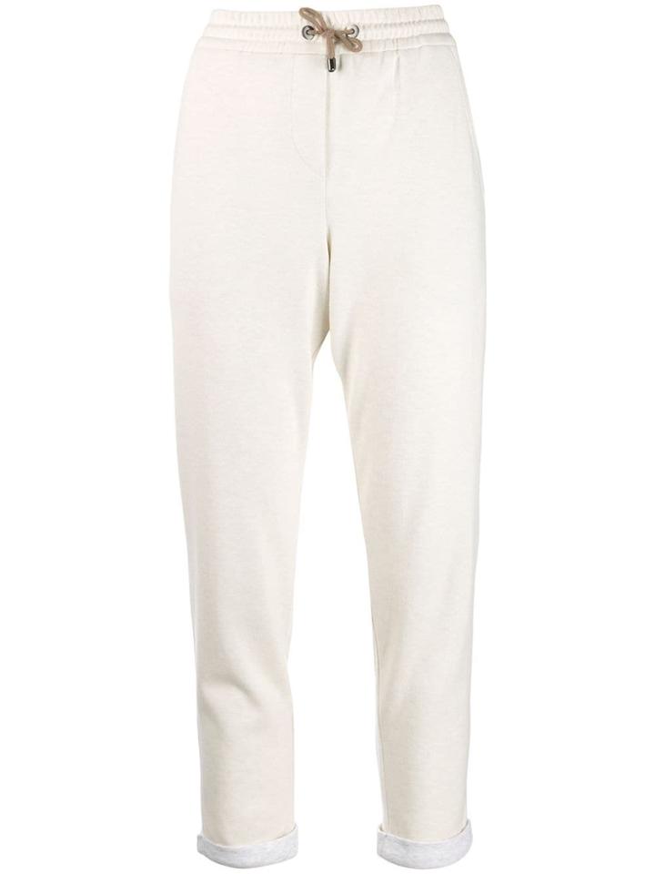 Brunello Cucinelli Cashmere Track Pants - Neutrals