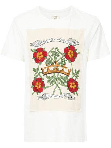 Kent & Curwen Rose And Crown Patch T-shirt - White