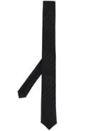 Saint Laurent Diagonal Striped Tie - Black