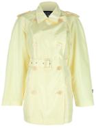 Gianfranco Ferre Vintage Trench Coat, Women's, Size: L, Yellow/orange