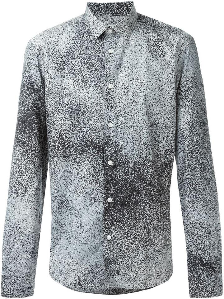Kenzo Sand Shirt, Men's, Size: 41, Grey, Cotton