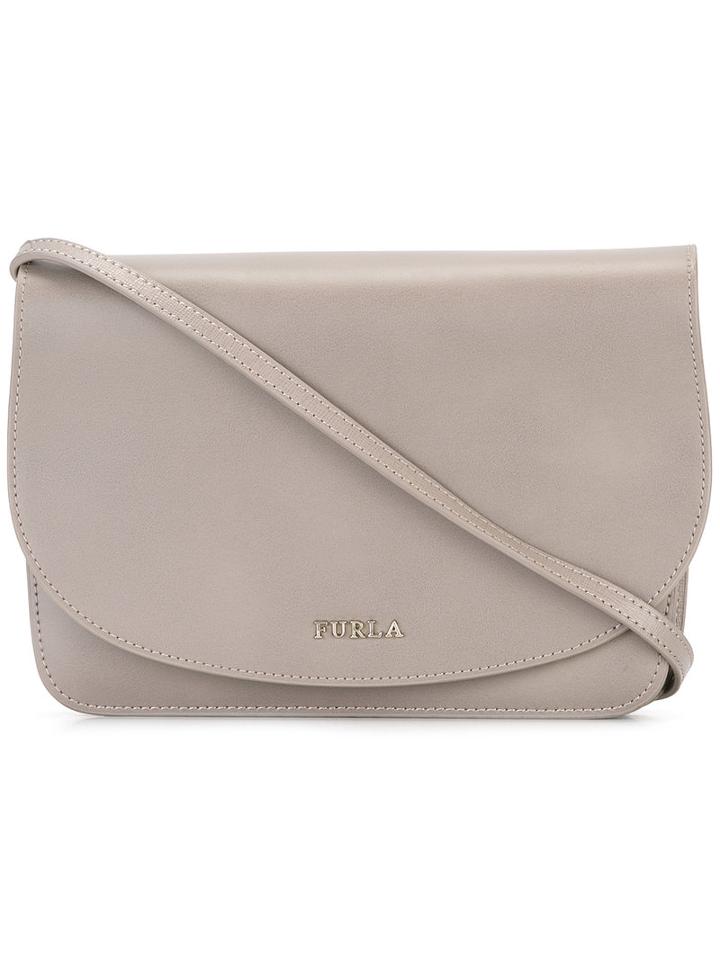 Furla Aurora Crossbody Bag, Women's, Nude/neutrals, Leather