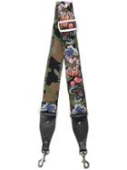Valentino Valentino Garavani Rockstud Guitar Bag Strap, Green, Cotton/leather