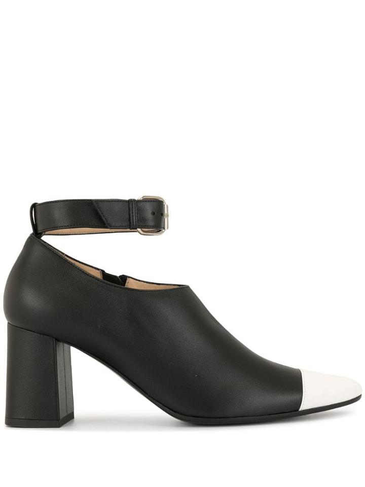 Ports 1961 Contrast Toe Cap Boots - Black