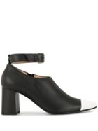 Ports 1961 Contrast Toe Cap Boots - Black