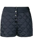 Jil Sander Gary Quilted Shorts - Blue