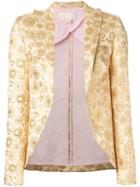 Antonio Berardi Floral Jacquard Blazer, Women's, Size: 38, Nude/neutrals, Polyester/acrylic