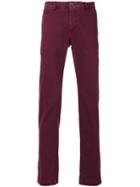 Jacob Cohen - Slim Fit Trousers - Men - Cotton/spandex/elastane - 35, Red, Cotton/spandex/elastane