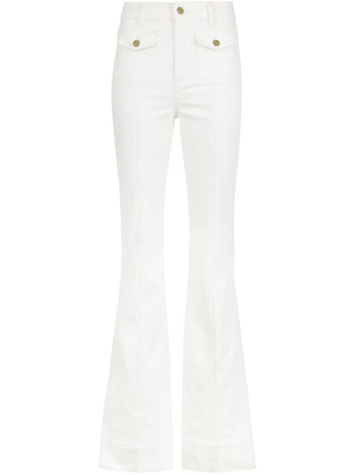 Nk Flared Jeans Trousers - White