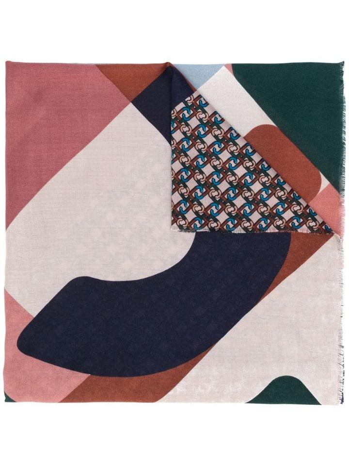 Liu Jo Mixed Print Scarf - Blue