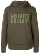 Blackbarrett Printed Slogan Hoodie - Green