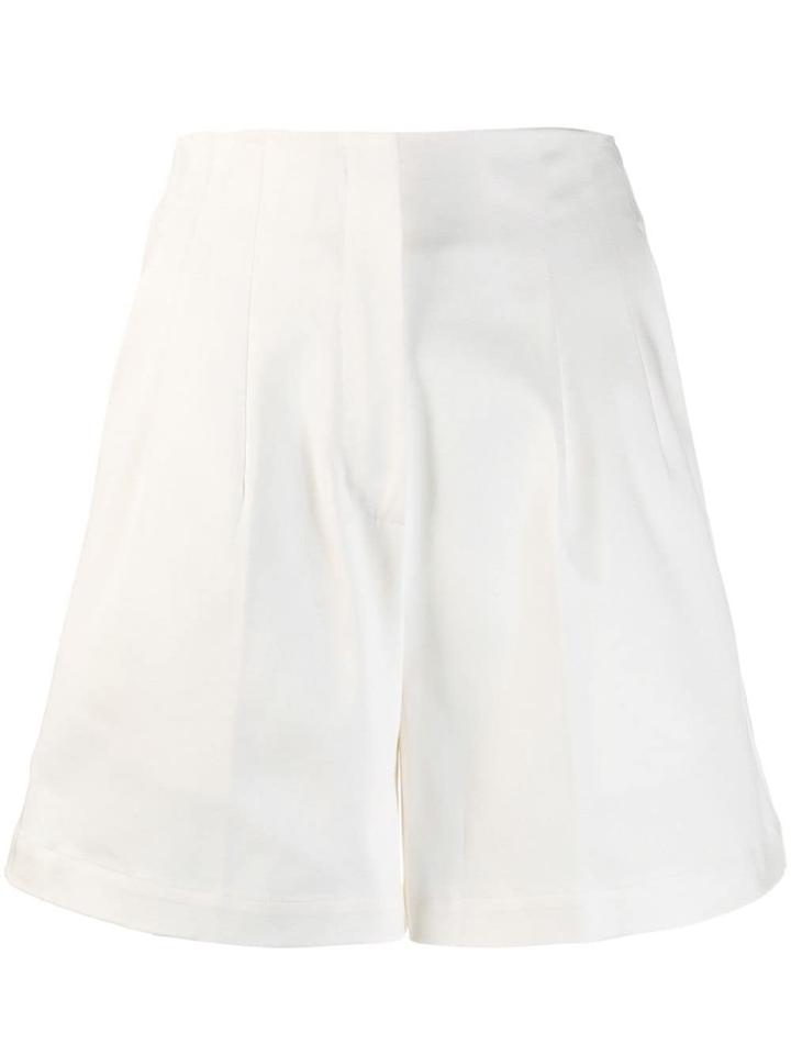 L'autre Chose High Waisted Shorts - White