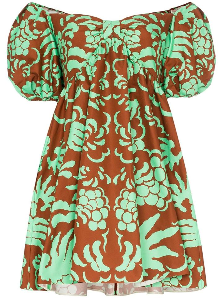 Valentino Abstract-print Cotton Mini Dress - Lt2 Multicoloured