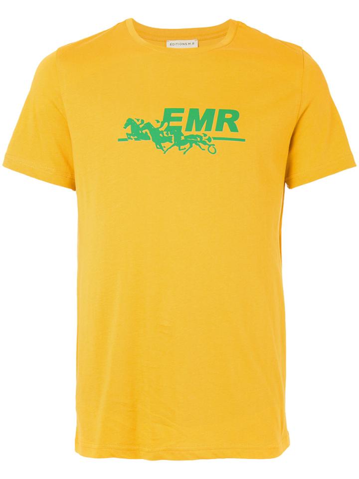 Éditions M.r Logo Print T-shirt - Yellow & Orange