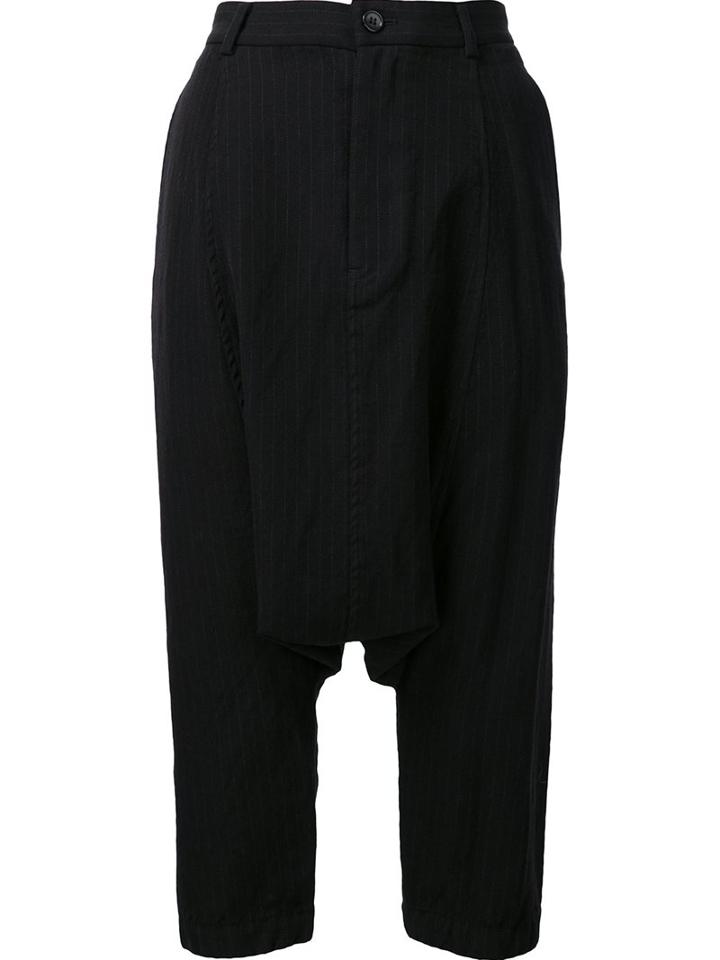 Comme Des Garçons Comme Des Garçons Cropped Drop Crotch Trousers
