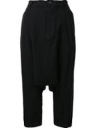 Comme Des Garçons Comme Des Garçons Cropped Drop Crotch Trousers