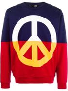 Love Moschino Peace Symbol Print Sweatshirt, Men's, Size: Medium, Cotton