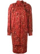 Nina Ricci Vintage High Neck Dress, Women's, Size: 44, Red