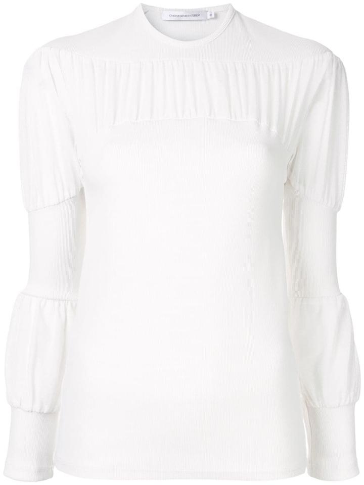 Christopher Esber Ruched Detail Top - White