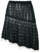 Sonia Rykiel Asymmetric Knit Skirt - Blue