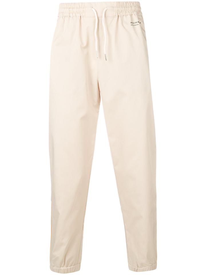 Drôle De Monsieur Shaded Stripe Track Pants - Nude & Neutrals