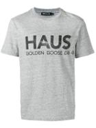 Haus By Ggdb Logo Print T-shirt, Men's, Size: Large, Grey, Cotton