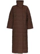 Mara Hoffman Frances Striped Puffer Coat - Brown