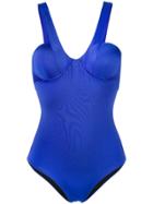 Moeva V-neck Swimsuit - Blue