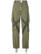 Alexander Wang High Waisted Multi-pocket Trousers - Green