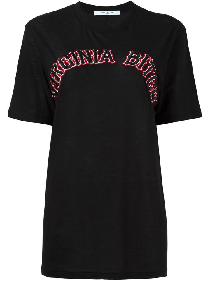 Givenchy Virginia Bitch T-shirt, Women's, Size: Xs, Black, Cotton/polyester