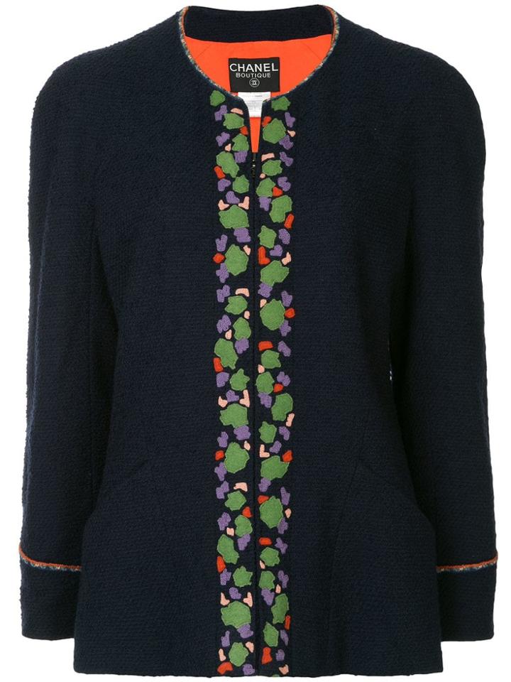 Chanel Vintage Bouclé Jacket - Blue