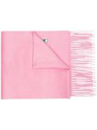 Gucci Pink Silk Cashmere-blend Scarf With Sequin Guccy