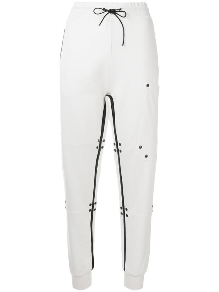 Tom Ford Drawstring Fitted Trousers - White