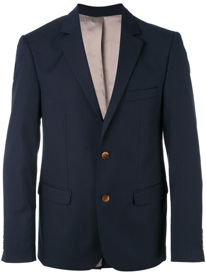 A Kind Of Guise - Two Button Jacket - Men - Viscose/virgin Wool - 48, Blue, Viscose/virgin Wool