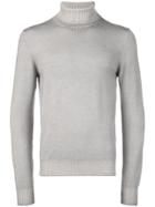 La Fileria For D'aniello Roll-neck Fitted Sweater - Grey