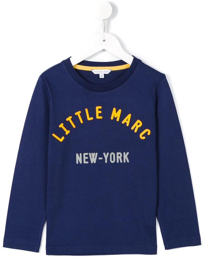 Little Marc Jacobs Logo Print Jersey T-shirt, Boy's, Size: 6 Yrs, Blue