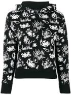 Marcelo Burlon County Of Milan Grafitti Patterned Hoodie - Black