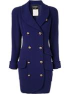 Chanel Pre-owned Cc Logos Button Long Sleeve Jacket - Purple