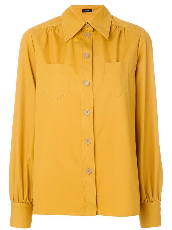 Joseph Patch Pocket Blouse - Yellow & Orange
