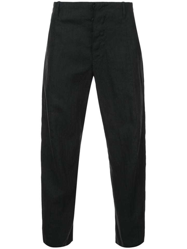 Forme D'expression Tailored Crop Curved Pants - Black