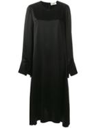 Ports 1961 Satin Midi Dress - Black