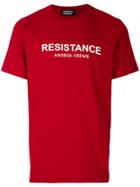 Andrea Crews Slogan Print T-shirt - Red