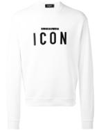 Dsquared2 - Icon Slogan Sweatshirt - Men - Cotton - L, White, Cotton