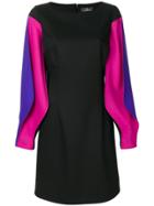 Capucci Puffy Longsleeved Fitted Dress - Black