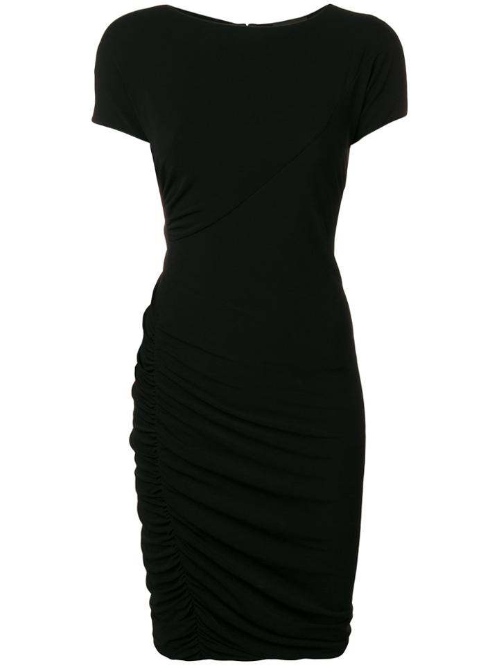 Giorgio Armani Fitted Midi Dress - Black