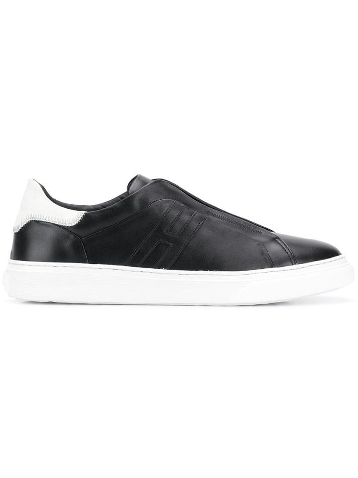 Hogan Flat Laceless Sneakers - Black