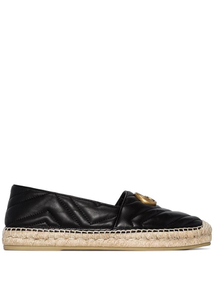 Gucci Pilar Gg Espadrilles - Black